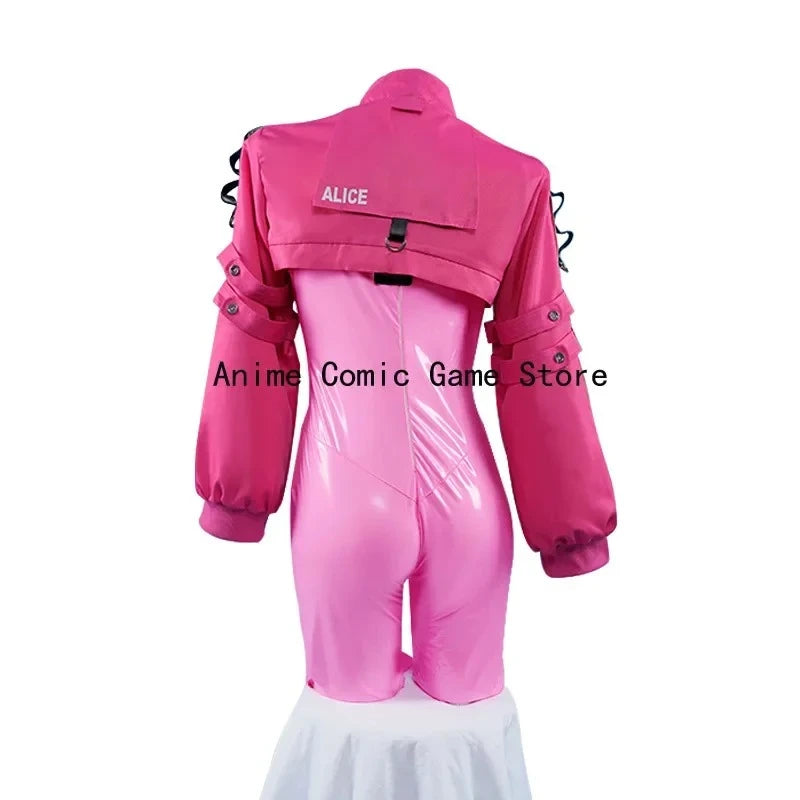 Alice Cosplay Costume Wig Game GODDESS OF VICTORY: NIKKE Cosplay Jumpsuit Cute Pink Wig Halloween Christmas Outfits for Women