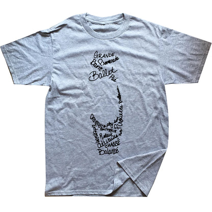 Novelty Awesome Ballet Pointe Shoe Words T Shirts Graphic Streetwear Short Sleeve Birthday Gifts Summer Style T-shirt Men