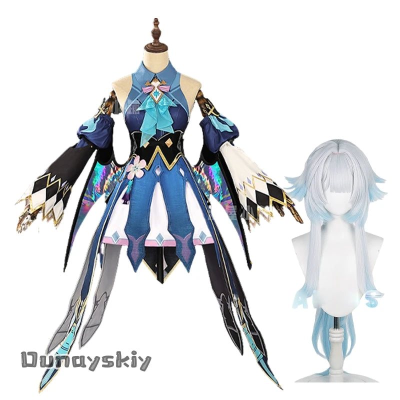 Honkai Star Rail Cerydra Cosplay Costume Cerydra Wig Shoe Dress Uniform Set Halloween Party Disguise for Adult Women Girls