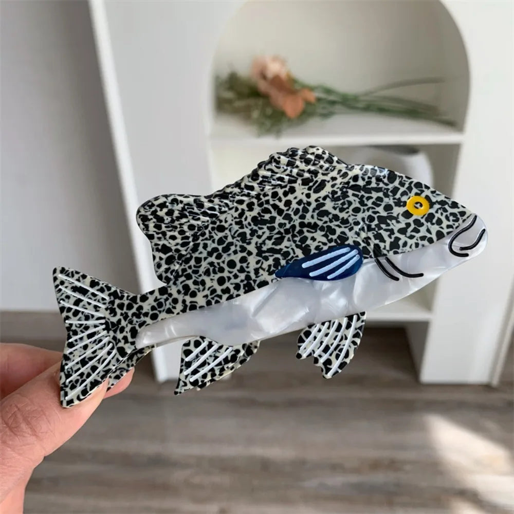 Fashion Sweet Acetate Fish Hair Claw Noctilucent Acetic Acid Sperm Whale Shark Clip Headdress Chick Animal Hair Clip Daily