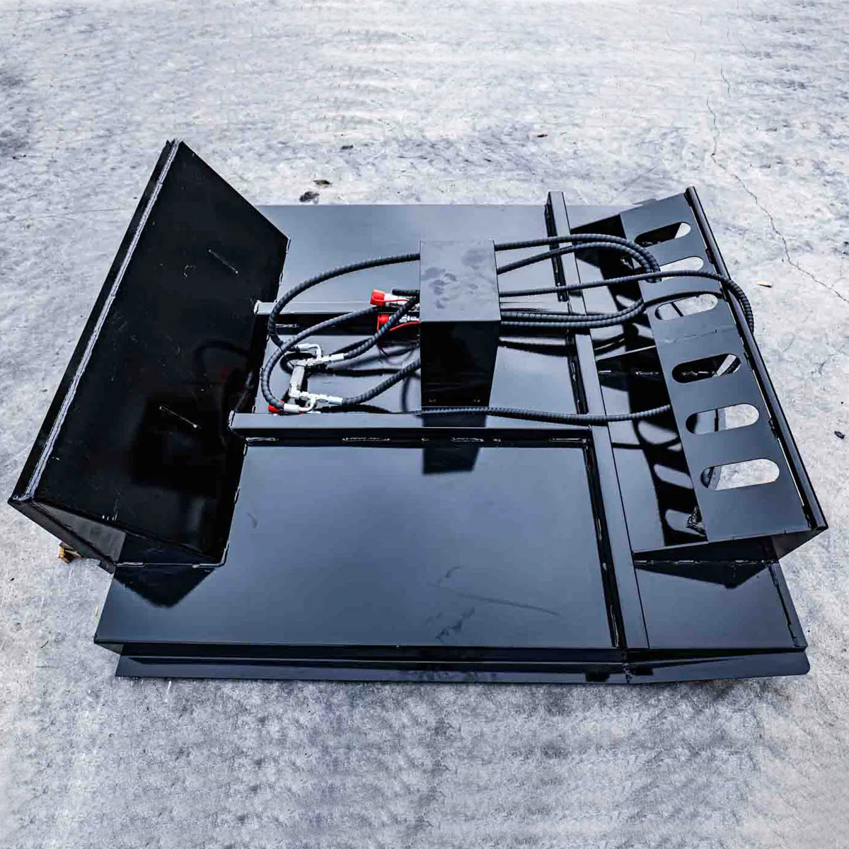 MMS Professional 66" Heavy Duty Skid Steer Brush Cutter Attachment for Large Bobcat Skid Steer Loader Mowing Trimming USA STOCK