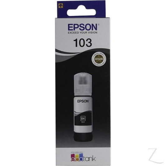 Epson Ink Bottle Black 65ml EcoTank L5190 / L3111 / L1110 / L3150 /