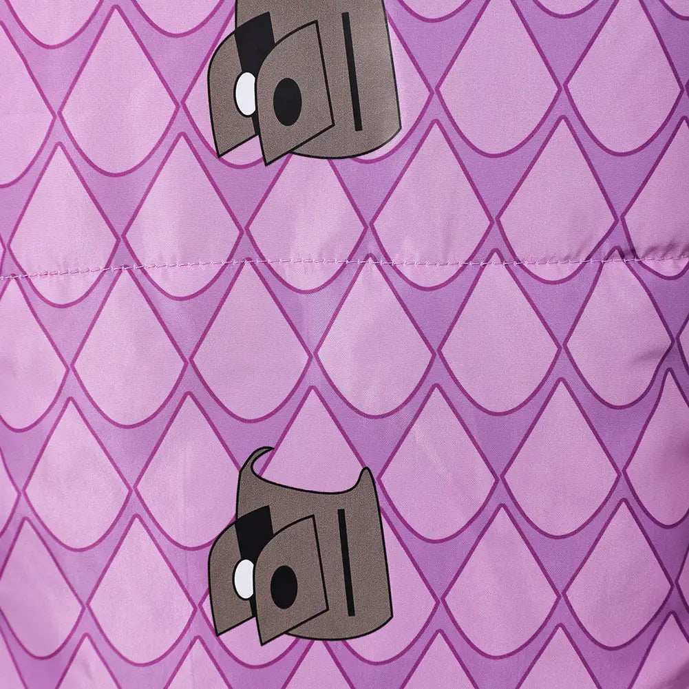 Kids Cartoon Monsters Inc Boo Cosplay Purple Costume Hooded Coat Pants Monsters Hat Girls Halloween Roleplay Outfits Party