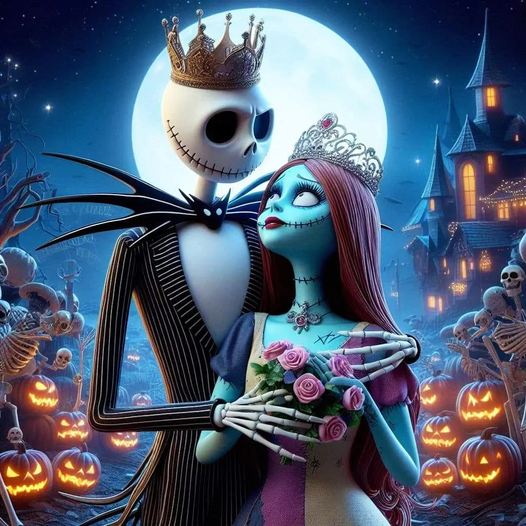 Disney 5D Diamond Embroidery Jack Rhinestone Pictures Painting Cartoon Full Drill Mosaic Nightmare Before Christmas Holiday Gift