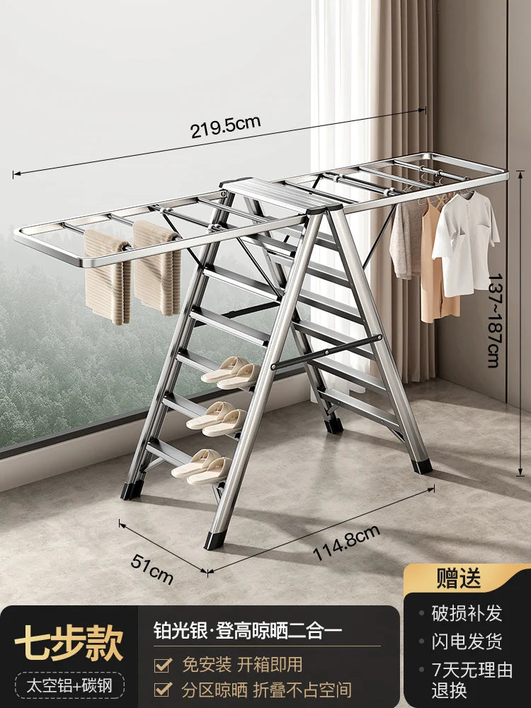 Modern Adjusable Clothes Hanger Mulifunction Pretty Bathroom Clothes Drying Rack Organizer Foldable Appendiabiti Home Furniture