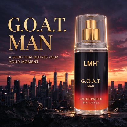 G.O.A.T. MAN 88ml Full-Size Spray Long-Lasting Masculine Woody Fragrance Suitable for Business Office Dating Daily Use Christmas Gift for Boyfriend Or Husband
