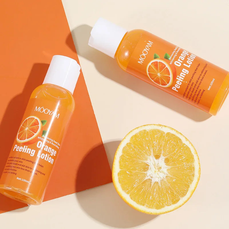 100ml Orange Peeling Oils For Dark Skin Moisturizing Foot Exfoliator Body Scrub Elbow Knee Peeling Oil  Body Skin Care Products