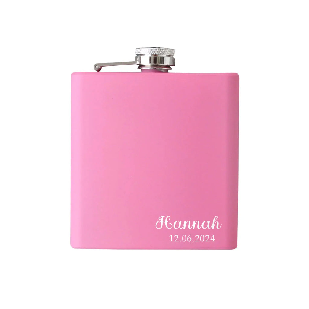 Personalized Bridesmaid Flask, Maid of Honor Gift, Flask for Bride, Custom Flask for Women, Best Friend, Gifts for Wedding Party