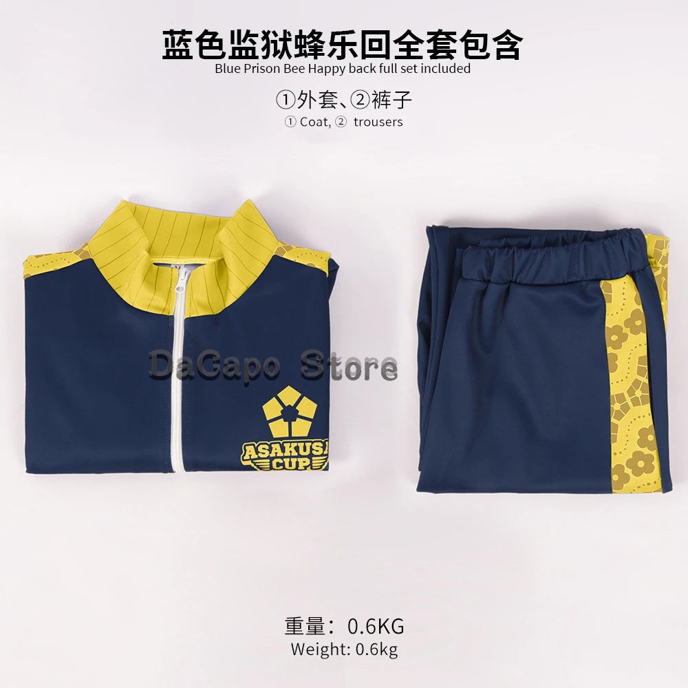 Blue Lock Yoichi Isagi Cosplay Costume Meguru Bachira Seishiro Nagi Reo Mikage Cosplay Coat Pants Sportswear F