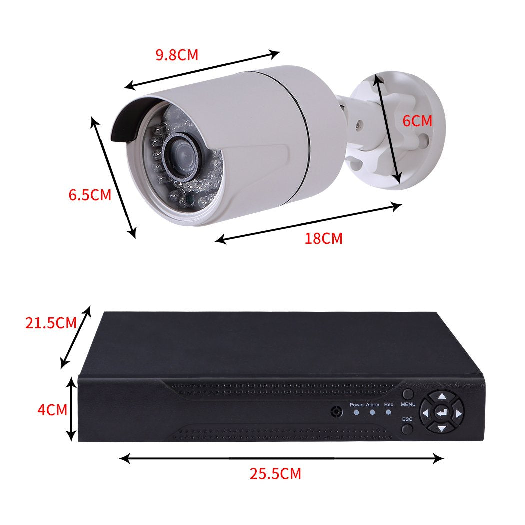 8CCTV Cameras 1080P HDMI 8CH DVR Security System IR Night Vision 2TB