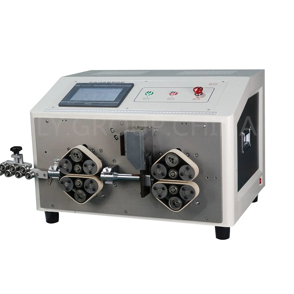 LY B16 B25 B35 B70 Automatic Touch Screen Crawler-type 16 Wheels Professional Electric Peeling Wire Stripping Cutting Machine