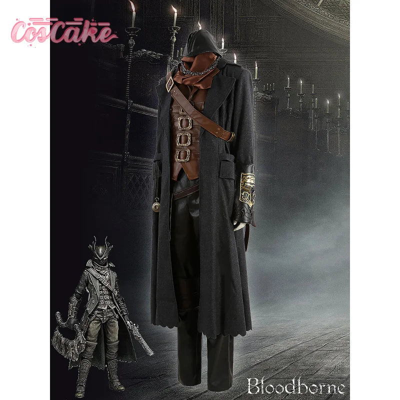 Gehrman Hunter  Cosplay Costume Game Bloodborne Uniform Halloween Carnival Party Christmas Play Role Clothes Clothing for Men