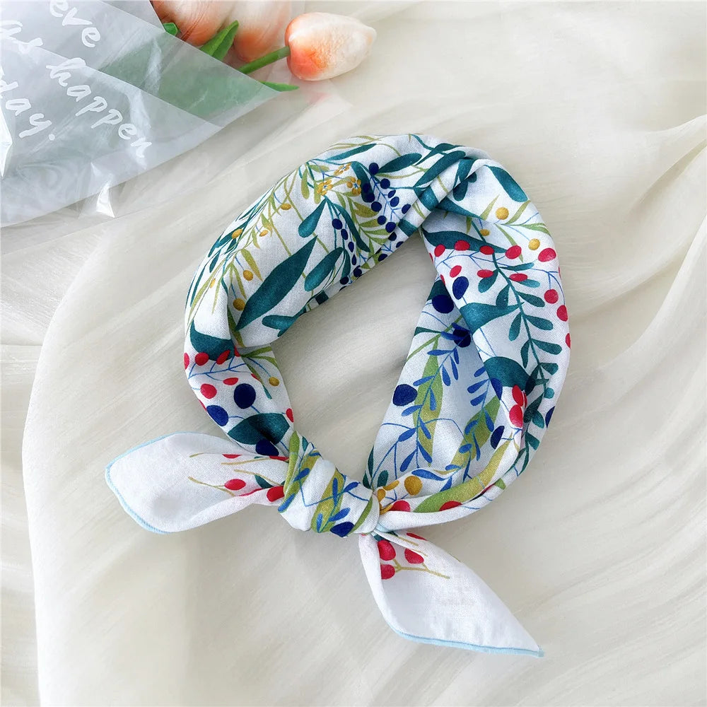 55*55cm Cotton Bandana Hairscarf Scarf Turban Shawl Headscarf Handkerchief Hair Accessories Wrap