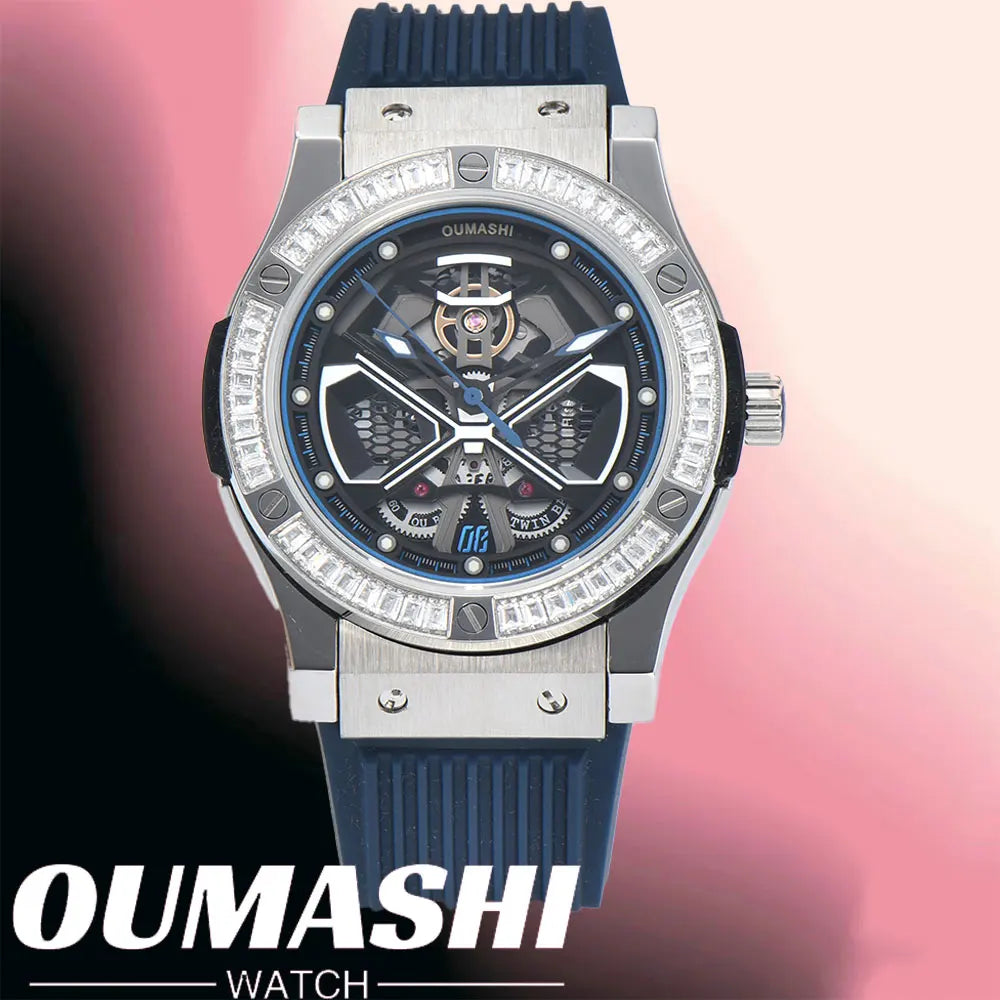 Luxury MITOTA8215 44.5mm customized Mechanical Watch 316L Stainless Steel Luminous Automatic Mechanical Waterproof Watch 10BRA