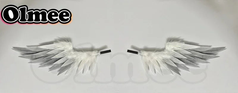 [Olmee] Robin Sunday Cosplay Feather Wings Honkai Star Rail Head Gear Hair Wear Props Accessories Stuff Model Halloween Xmas