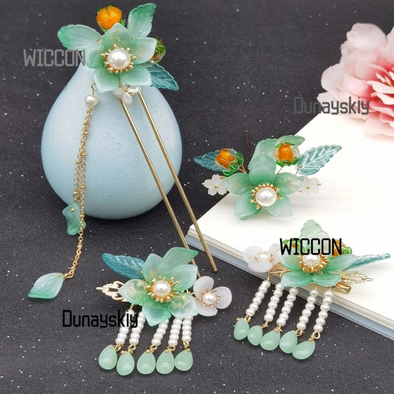 The Apothecary Diaries anime cos Maomao Jinshi cos green exquisite kawaii beautiful hair accessories cosplay party Halloween cos