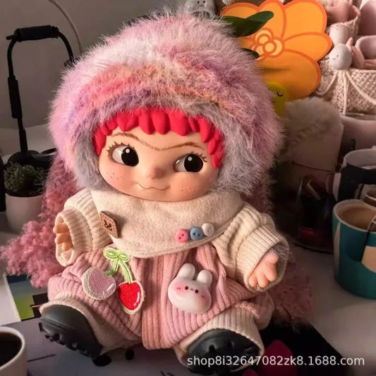 【Only clothes】 Suitable for 20cm Wakuku Baby Clothes Trendy Party Bibs Cotton Dolls Blind Boxes Plush Toys and Clothing