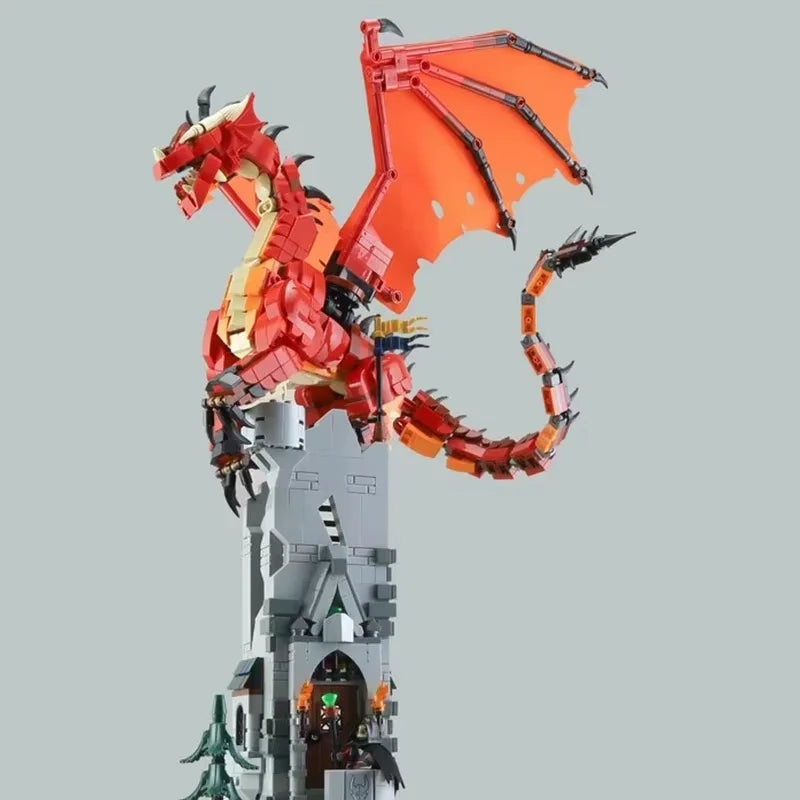 3745pcs Dungeons & Dragons 21348 Red Dragon Legend Model Building Block Set Assembly Toy Children's Birthday Gift