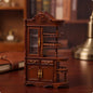 Tiny Display Cabinet Dollhouse Miniature Furniture with Opening Doors and Drawers for Collectible Toy Scenes