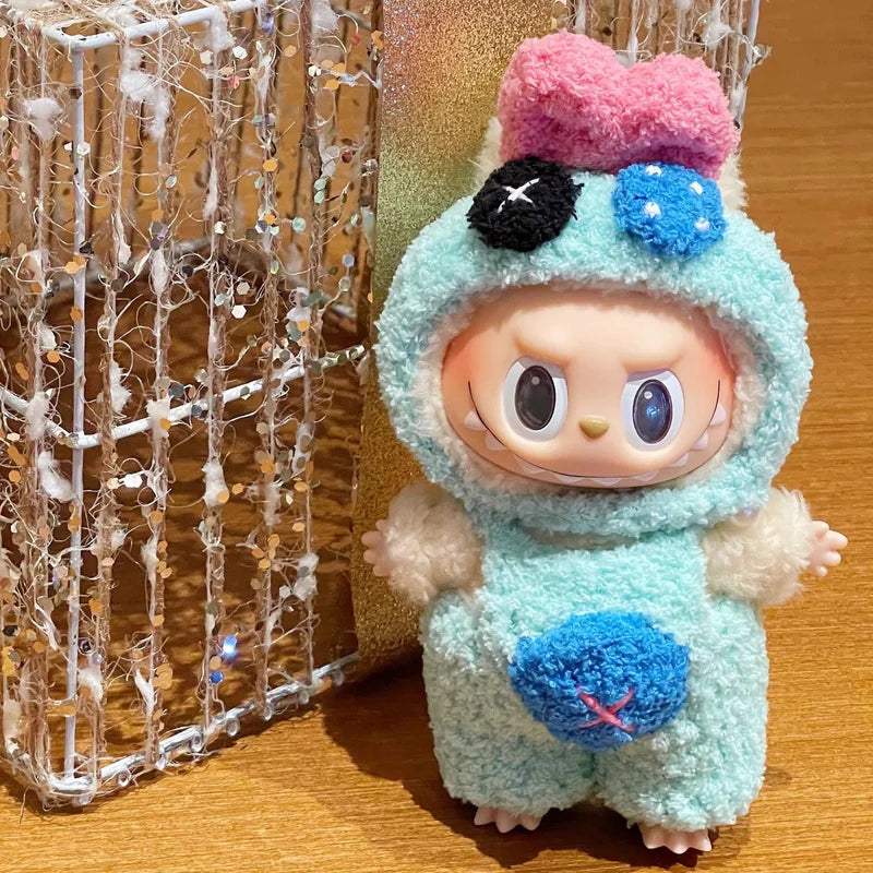 Disney Labubu Only clothes Baby Dressed For Archangel Zimomo Goof Bruto Donald Duck Clothes Vinyl Suit Sitting Doll Clothes Gift