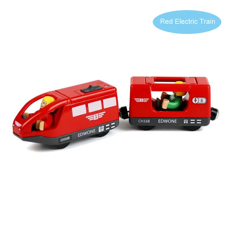 RC Electric Train Set Truck Magnetic Train Diecast Slot Car Toy Fit for Wooden Railway Train Track Birthday Christmas Gift