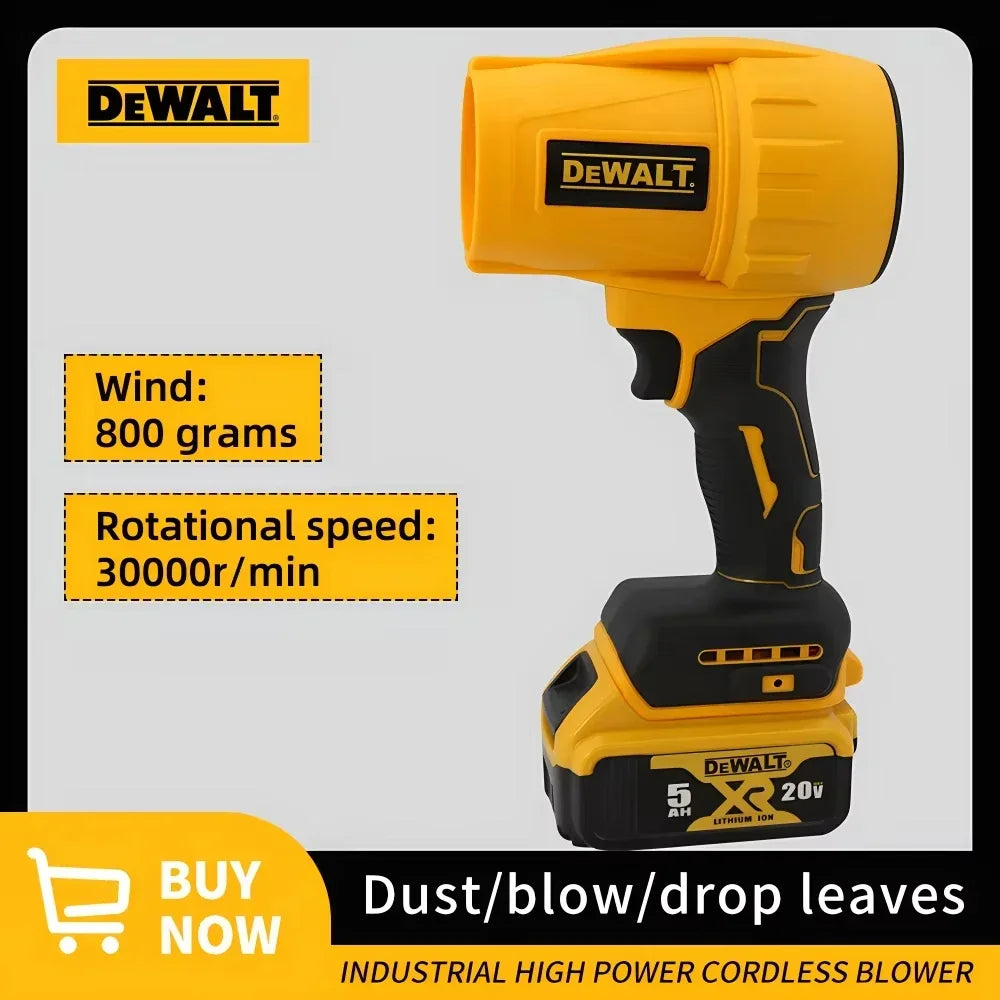 Dewalt 30,000 RPM brushed fan Cordless turbine fan handheld violent fan dryer 20V rechargeable dust-blowing tool 2025 new
