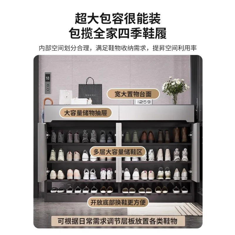 Shoe cabinet Home entrance Indoor entry Door entrance Corridor aisle Large capacity multi-layer storage Elevator entrance Shoe r