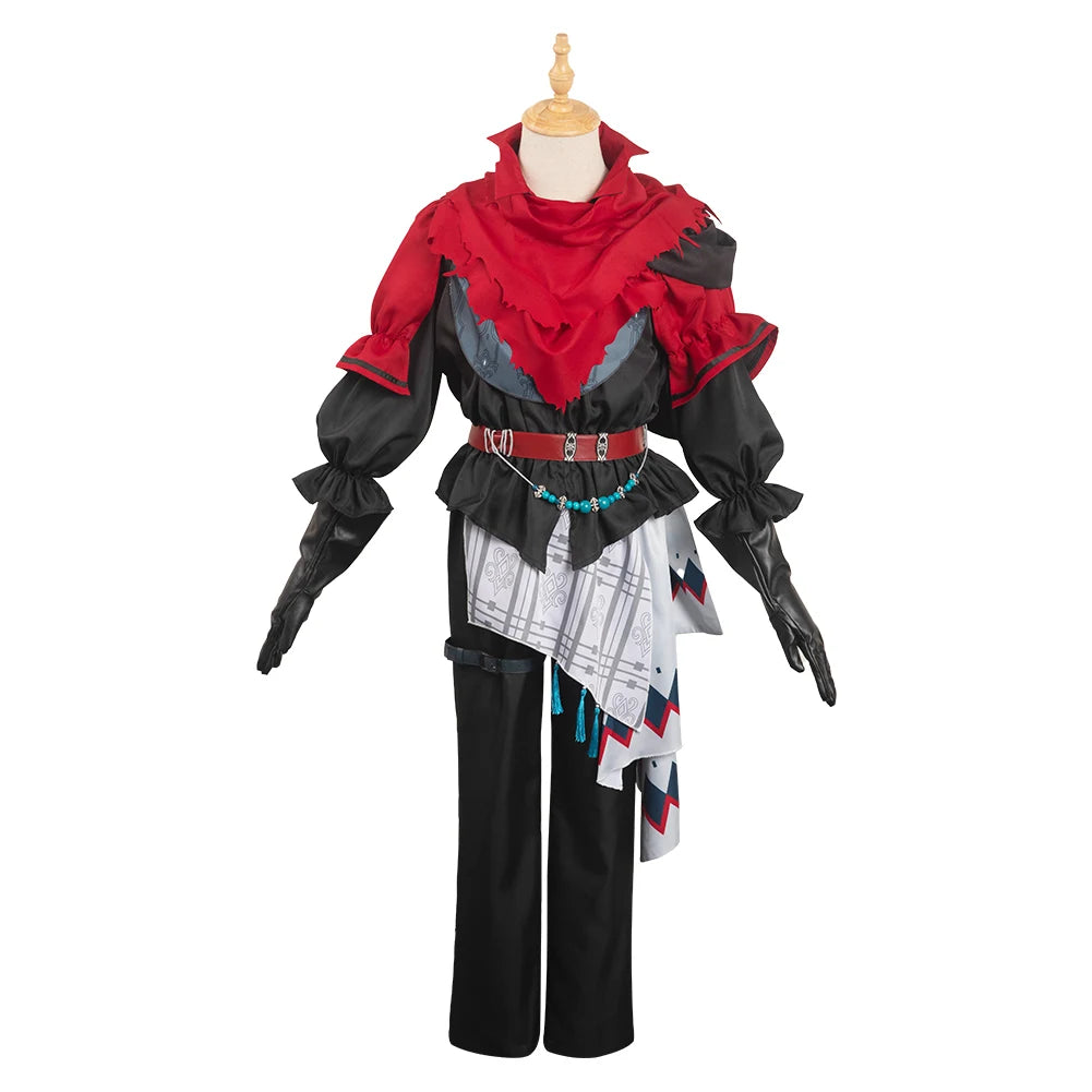 FF16 Joshua Cosplay Costume Men Coat Pants Cloak Outfits Fantasy XVI Fantasia Roleplay Halloween Carnival Party Suit