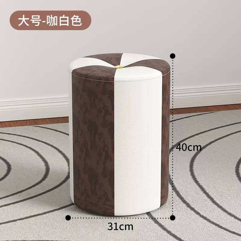 nordic Footrest Stool Hallway kitchen makeup living room vanity chair Wooden luxury home offer Interior items foot furniture