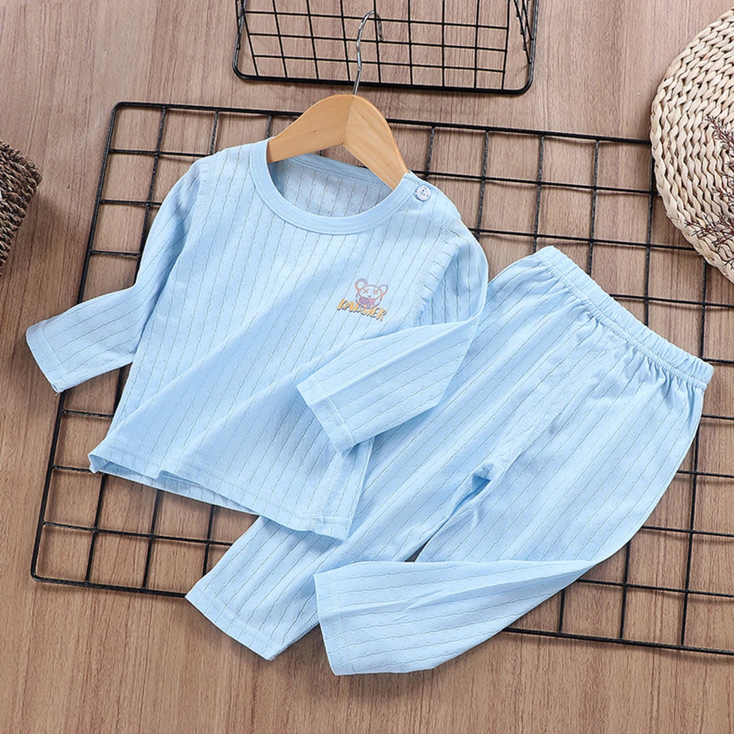 Child Baby Boys Girls Summer Cotton Sleepwear Kids Homewear Children Lightweight Conformtable Pyjamas Cartton Clothes Pullover