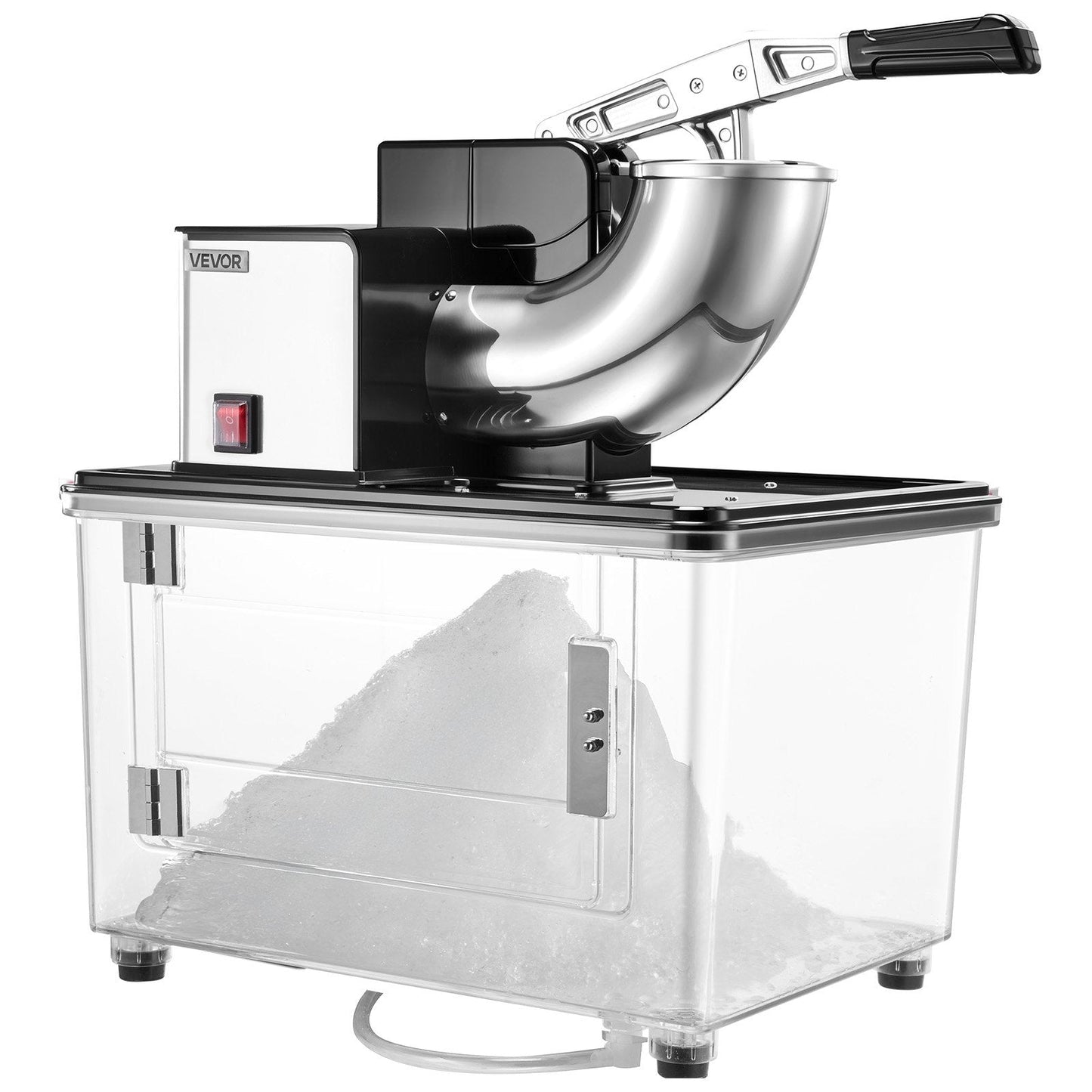 Commercial Ice Crusher 661LBS/H Electric Snow Cone Maker Shaved Ice