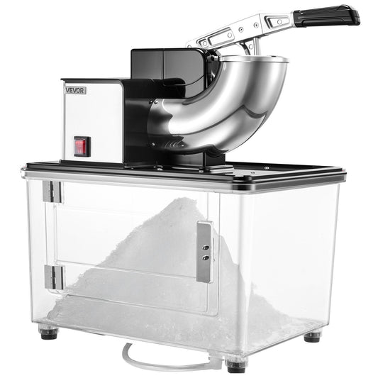 Commercial Ice Crusher 661LBS/H Electric Snow Cone Maker Shaved Ice