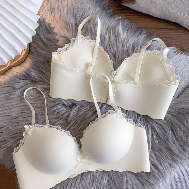 Women Small Bra Push Up Brasieres Thick Adjustable Wireless Underwear Woman Sexy Intimates Lingerie Brasiere