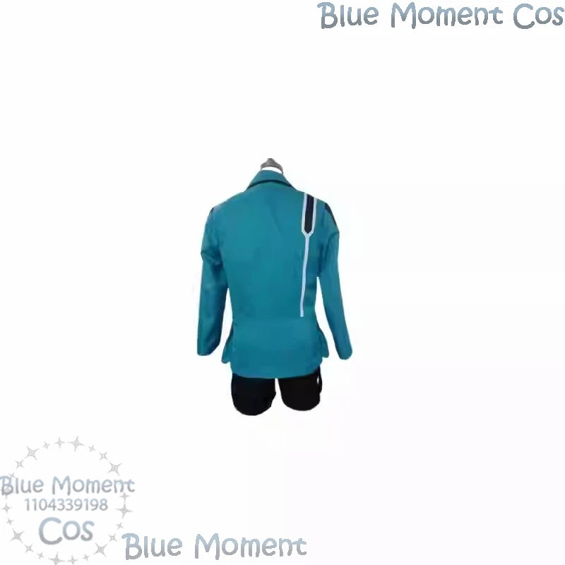 Amatori Chika Anime World Trigger Cosplay Blue Battle Uniform Coat Shirt Shorts Gloves Wig Woman Girl Halloween Party Carnival