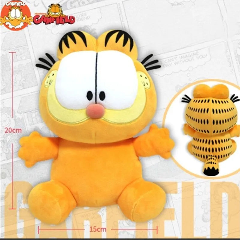 Kawaii Original Garfield Plush Doll Keychain Cartoon Anime Movie Stuffed Plushie for Bags Decor Birthday Christmas Gift