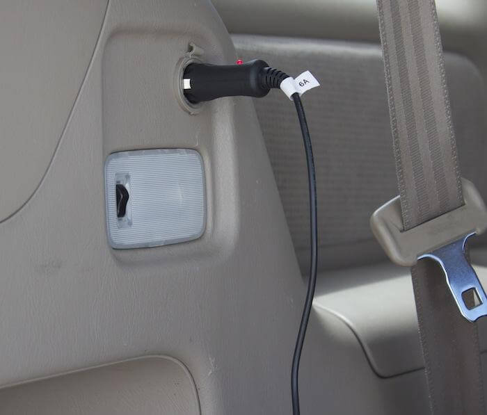 Naxa 12 Volt DC Cord To Power TVs With A Cigarette Lighter Socket -