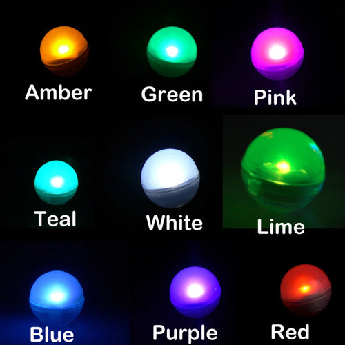 12 PCS Floating Ball Light Warm White Round Balloon Lights Decorative Party LED Pool Globe