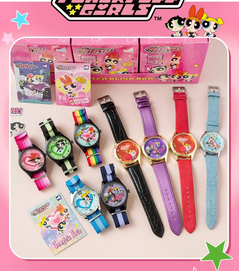 Authentic Flying Girl Police Watch Blind Box Sweet Cool Collar Series Rainbow Style Student Handheld Gift Holiday Gift
