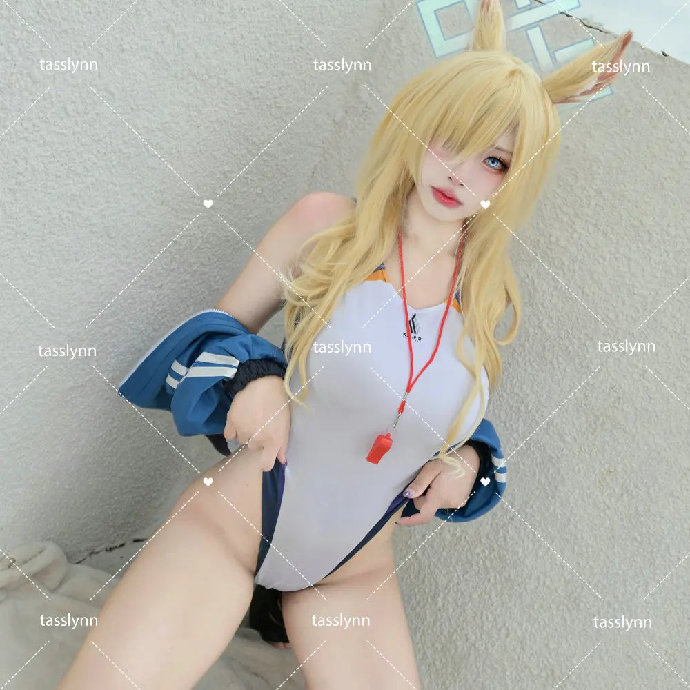 Kanna Ogata Cosplay Costume Kanna Swimsuit Jacket Swimwear Outfit Game Blue Archive Anime Cosplay Halloween Costumes for Women