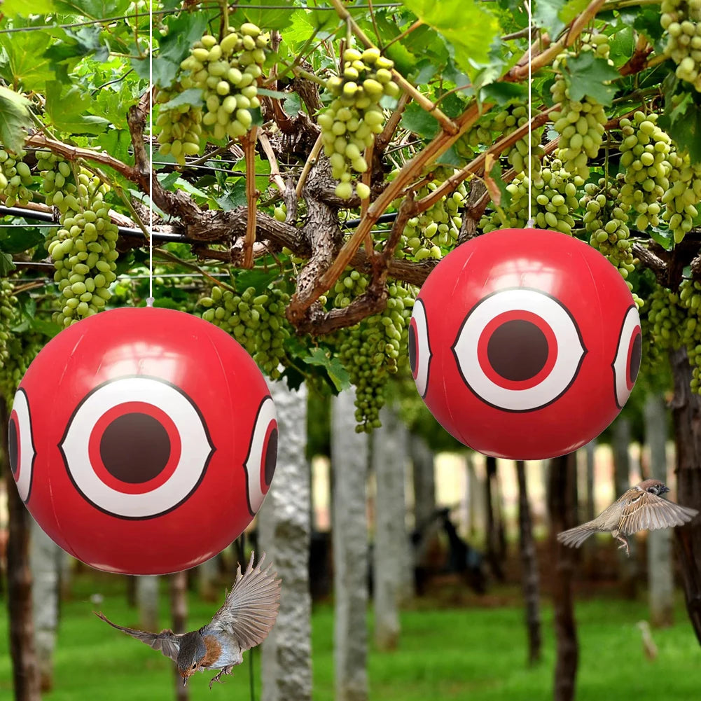 3/2/1pcs Scare Eye Balloons Anti Bird Inflatable Repeller Visual Deterrent 40CM Outdoor Pigeon Repellent Ball Garden Accessories