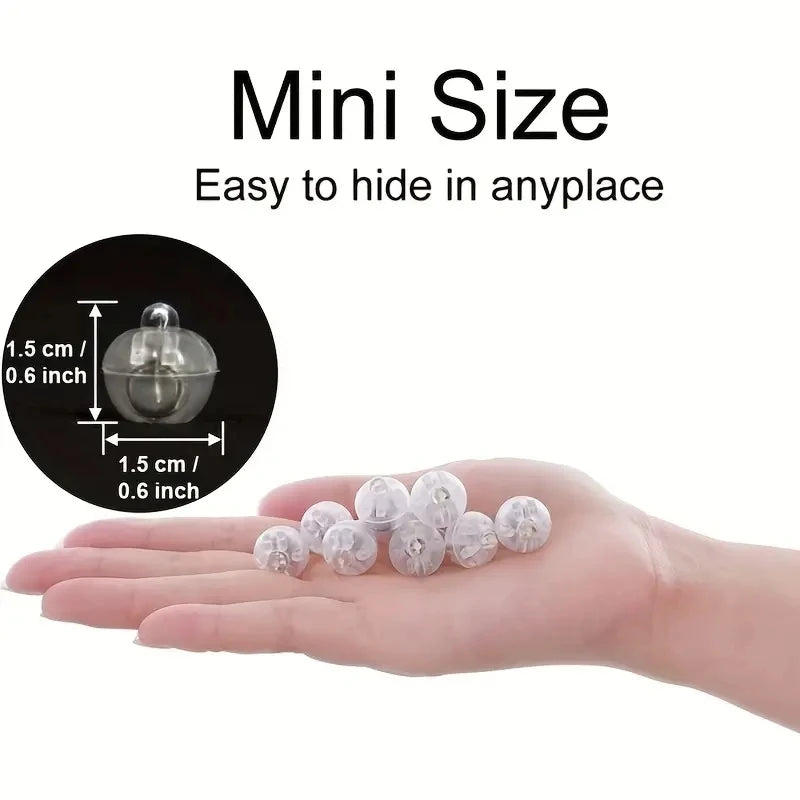 LED electronic luminous round lights, colorful shining small round ball lights, handmade balloon lights, decorative luminous