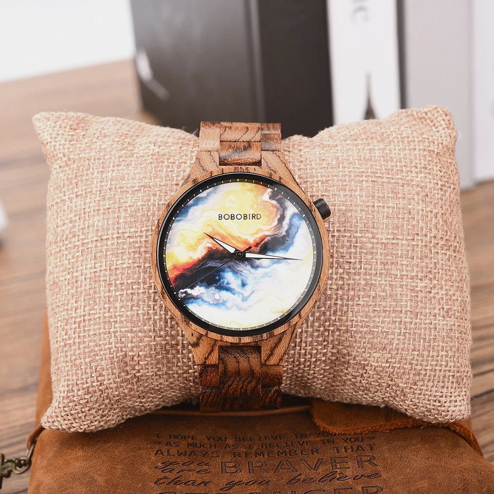 Clearanced Watch BOBOBIRD Design Wood Quartz Wristwatch for Men Good Value for Money Watchs Eco-giftsMystery Box Randomly Sends