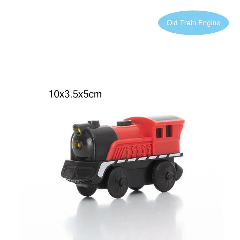 RC Electric Train Set Truck Magnetic Train Diecast Slot Car Toy Fit for Wooden Railway Train Track Birthday Christmas Gift