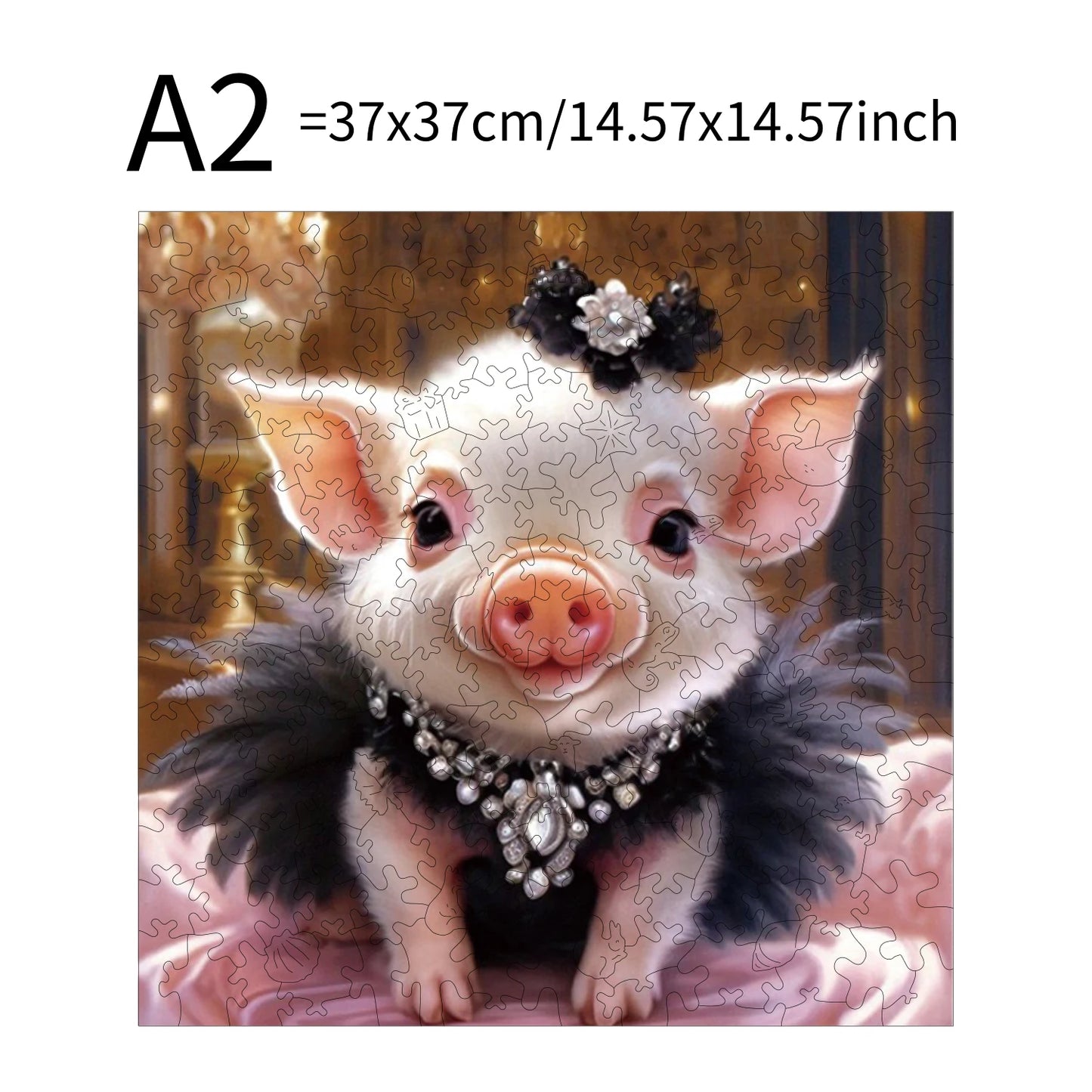 Pig Hippopotamus Animal Puzzles High Quality Jigsaw Puzzle Wooden Puzzle Best Christmas Gift