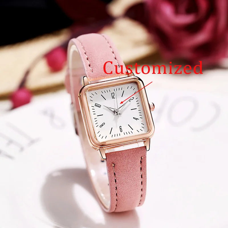 New 2025 Women's Watch Couple Small Round Watch Simple Casual Watch Male and Female Student Quartz wristwatch Can be Customized