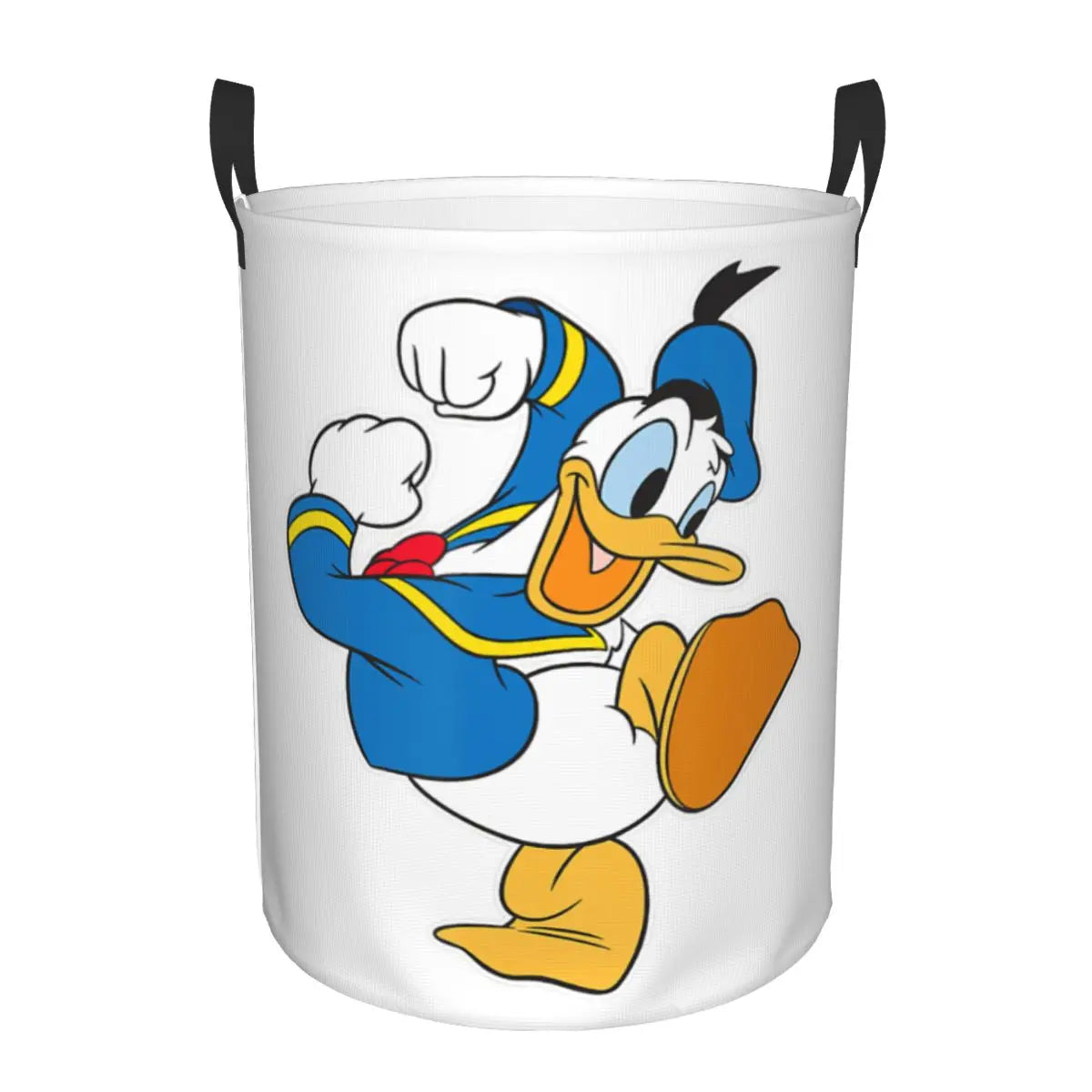 Custom Donald Duck Cartoon Laundry Basket Foldable Large Clothes Storage Bin Baby HamperCustom