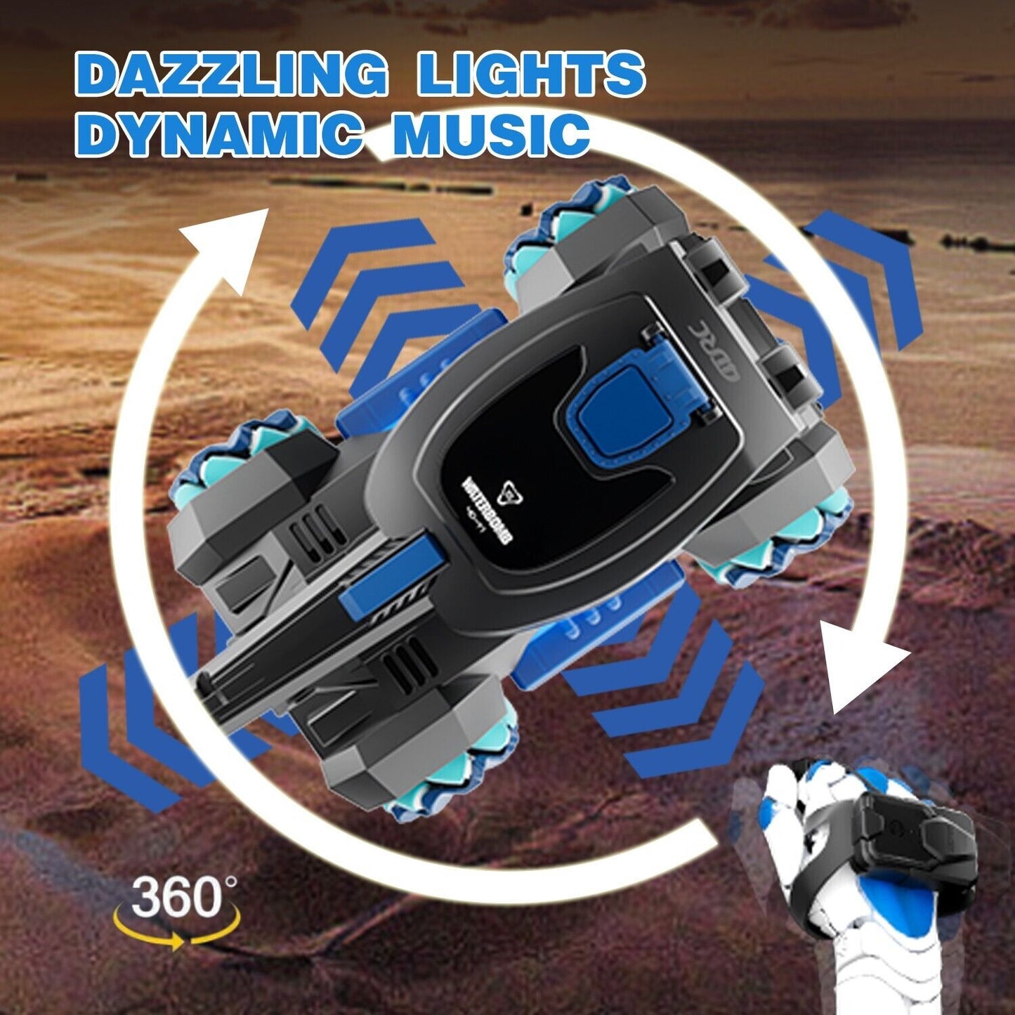 RC Tank Toys Four Wheel Drive Remote Control Car 2.4G Gesture Control