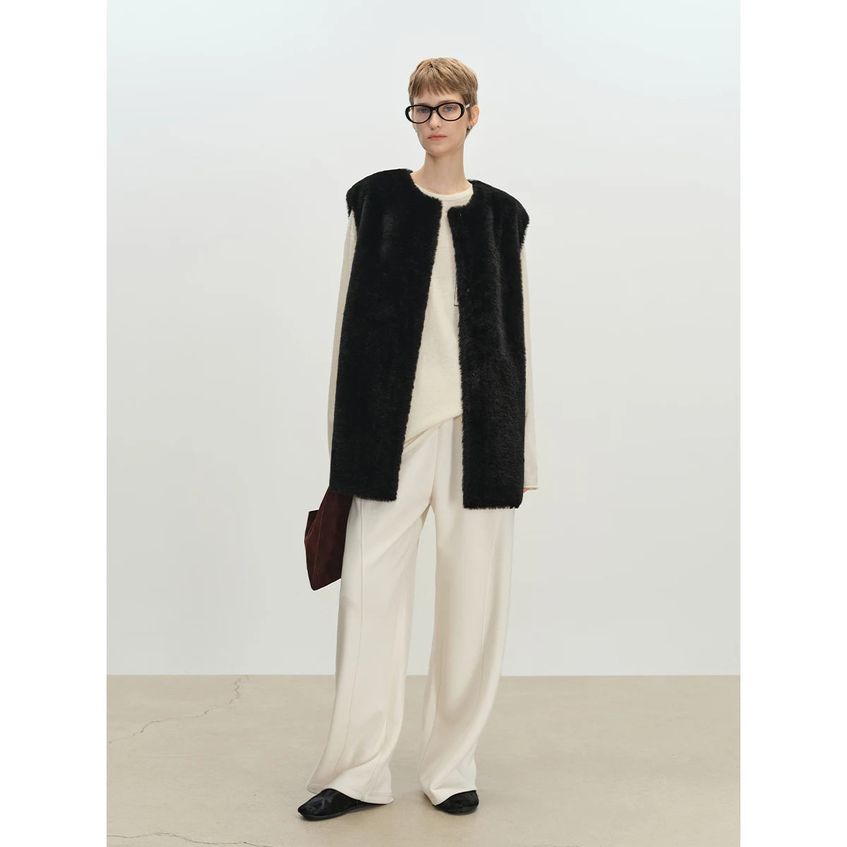 Natural Merino Wool Sheepskin Double Faced Fur Vest Woman High Quality Sleeveless Real Fur Coat Winter Clothes 2025 шуба женская