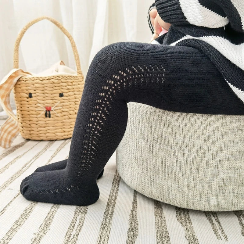 0 - 5 Years Baby Tights Autumn Winter Solid Color Soft Knitted Warm Newborn Toddler Tight Boy Girl Pantyhose Kids Girls Clothes