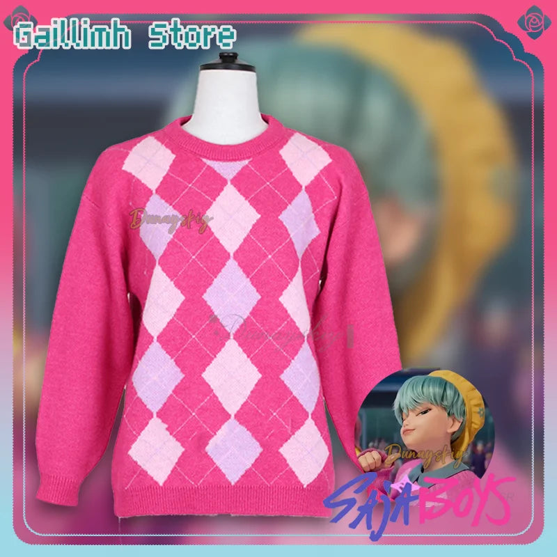 30CM Short Hair Anime K-Pop Demon Hunters Saja Boys Baby Cosplay Costume Wig Cosplay Wig Halloween party Group Accessories